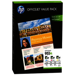 HP 951XL Cartridge and Paper Value Pack